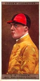 1927 Ogden's Jockeys and Owners' Colours #31 Tom Leader Front